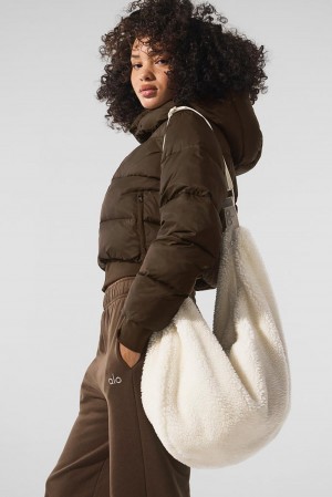 Bolso Bandolera Alo Yoga Sherpa Om The Go Mujer Ivory | Colombia GHSR-24173