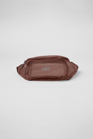 Bum Bags Alo Yoga Sheer Fanny Pack Hombre Chestnut | Colombia QUPX-56031