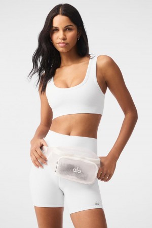 Bum Bags Alo Yoga Sheer Fanny Pack Hombre Blancas | Colombia ABDK-63450