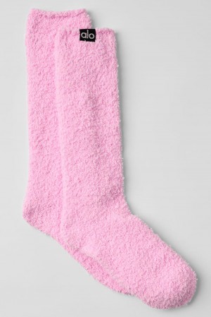 Calcetines Alo Yoga Plush Lush Mujer Rosas | Colombia MFEP-97504