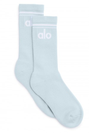 Calcetines Alo Yoga Unisex Throwback Mujer Azules Blancas | Colombia OTBA-92761