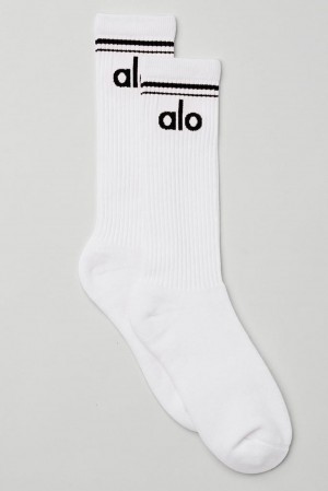 Calcetines Alo Yoga Unisex Throwback Mujer Blancas Negras | Colombia GMFN-86974