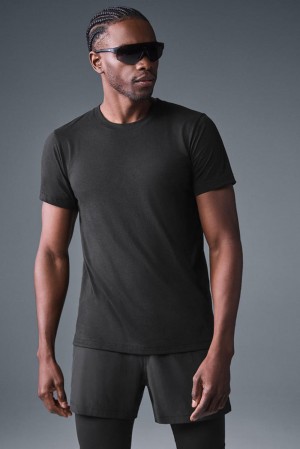 Camisetas Running Alo Yoga Triumph Hombre Negras | Colombia NJSD-95872