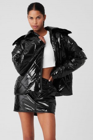 Chaqueta Puffer Alo Yoga Snomoto Mujer Negras | Colombia APOR-78540