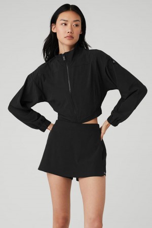 Chaquetas Alo Yoga Clubhouse Mujer Negras | Colombia MRTV-85027