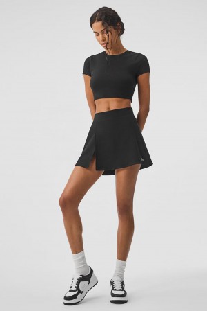 Falda Alo Yoga Alosoft Backspin Mujer Negras | Colombia SHXW-65921