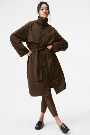 Gabardina Alo Yoga Crinkle On The Move Mujer Espresso | Colombia IBGZ-19762