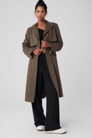 Gabardina Alo Yoga Formation Mujer Verde Oliva | Colombia WEJD-20641