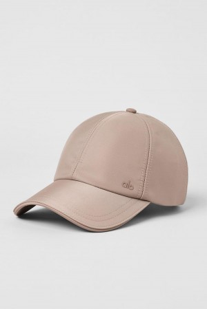 Gorras Alo Yoga Satin Off-Duty Mujer Taupe Satin | Colombia PKJB-95184