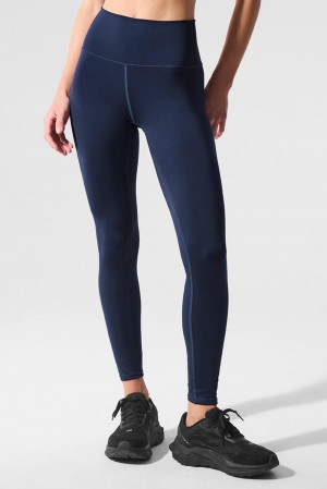 Leggins Alo Yoga 7/8 High-Waist Airlift Mujer Azul Marino | Colombia JWCL-48017