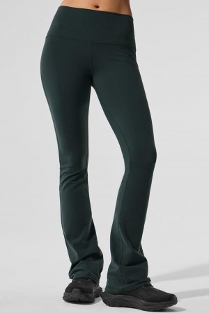 Leggins Alo Yoga Airbrush High-Waist Bootcut Mujer Verde | Colombia TZJE-92873