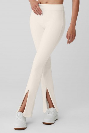 Leggins Alo Yoga Airbrush High-Waist Flutter Mujer Ivory | Colombia VRFA-72904