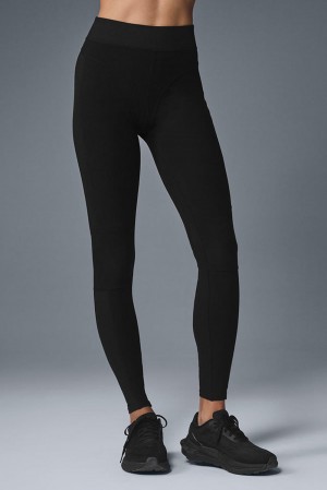 Leggins Alo Yoga Alosoft High-Waist Head Start Mujer Negras | Colombia FXSK-61254
