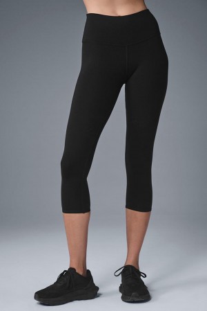 Leggins Alo Yoga High-Waist Airbrushris Mujer Negras | Colombia ZICT-46703