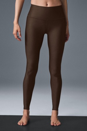 Leggins Alo Yoga High-Waist Airlift Mujer Espresso | Colombia XJFI-43769