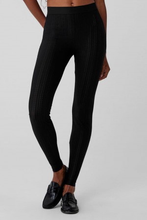 Leggins Alo Yoga High-Waist Euphoria Mujer Negras | Colombia YFNK-72308