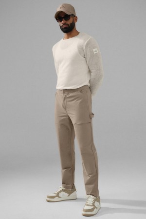 Pantalon Alo Yoga Co-Op Carpenter Track Hombre Gravel | Colombia DSQC-90213