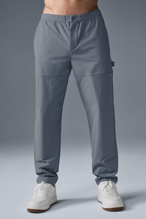 Pantalon Alo Yoga Co-Op Carpenter Track Hombre Gris | Colombia GTBK-53246