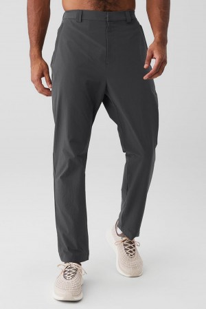 Pantalon Alo Yoga Co-Op Cropped Tech Hombre Anthracite | Colombia HYLK-71468