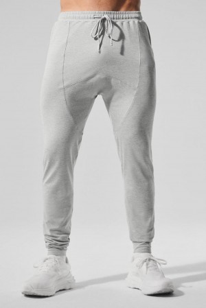 Pantalon Alo Yoga Conquer Revitalize Hombre Gris | Colombia GVHY-97450