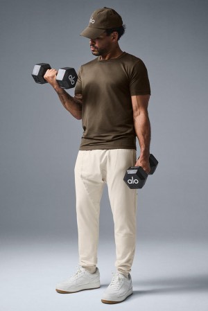 Pantalon Alo Yoga Conquer Revitalize Hombre Bone | Colombia PHFG-19873
