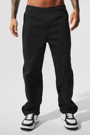Pantalon Alo Yoga Edition Sueded Straight Leg Hombre Negras | Colombia IWRC-10854