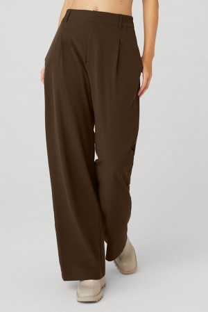 Pantalon Alo Yoga High-Waist Pursuit Mujer Espresso | Colombia HCZV-37029
