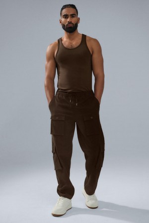 Pantalon Alo Yoga Northstar Cargo Hombre Espresso | Colombia SCRP-18246