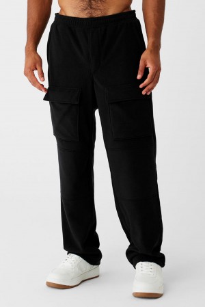 Pantalon Alo Yoga Polar Fleece Ridge Cargos Hombre Negras | Colombia DWRK-87951