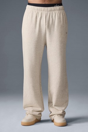Pantalon Deportivo Alo Yoga Accolade Straight Leg Hombre Oatmeal Heather | Colombia XZCM-45809