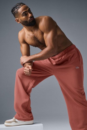 Pantalon Deportivo Alo Yoga Accolade Straight Leg Hombre Soft Terracotta | Colombia XVRO-09283