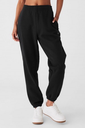 Pantalon Deportivo Alo Yoga Cuffed Renown Heavy Weight Mujer Negras | Colombia OGEP-81250