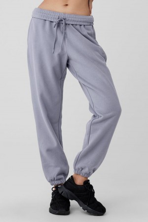 Pantalon Deportivo Alo Yoga Cuffed Renown Heavy Weight Mujer Fog | Colombia WPRY-41695