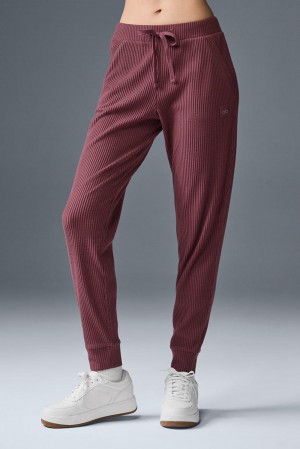 Pantalon Deportivo Alo Yoga Muse Mujer Burdeos | Colombia KBSM-70823