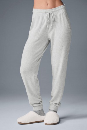Pantalon Deportivo Alo Yoga Soho Mujer Gris | Colombia IAVW-20486