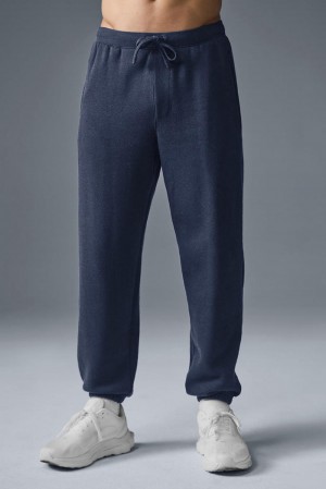 Pantalon Deportivo Alo Yoga Triumph Restore Hombre Azul Marino | Colombia PUKS-81640
