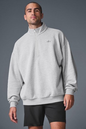 Pullover Alo Yoga Accolade 1/4 Zip Hombre Gris | Colombia SGXC-13605