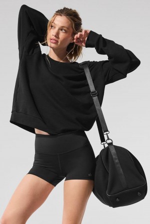 Pullover Alo Yoga Chill Crew Neck Mujer Negras | Colombia KHMX-64729