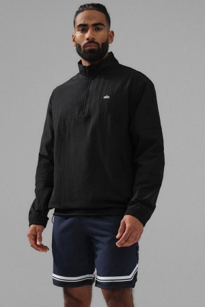 Pullover Alo Yoga Lightweight Takeaway Track Hombre Negras | Colombia WSGH-62481