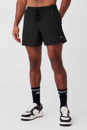 Short Alo Yoga 7" Circuit Hombre Negras | Colombia XHDU-70162