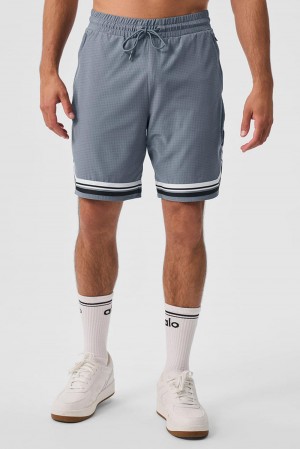 Short Alo Yoga 9" Traction Arena Hombre Gris | Colombia OXYQ-20548