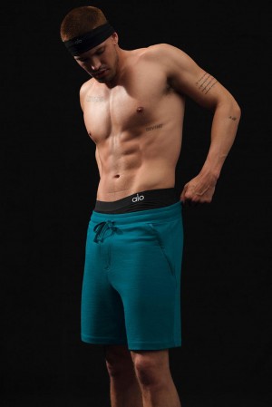 Short Alo Yoga Chill Hombre Oceanic Teal | Colombia TAZS-56803