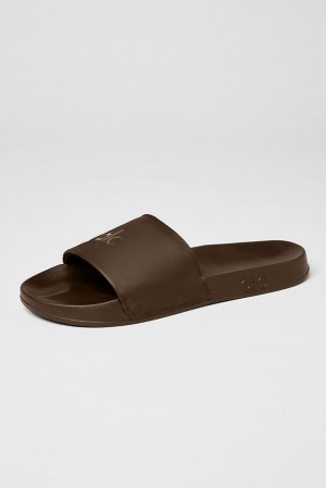 Slide Alo Yoga Unisex It Slide Hombre Espresso | Colombia KZFW-28431