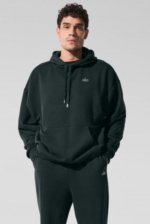 Sudadera con Capucha Alo Yoga Accolade Hombre Verde | Colombia IVGR-60584