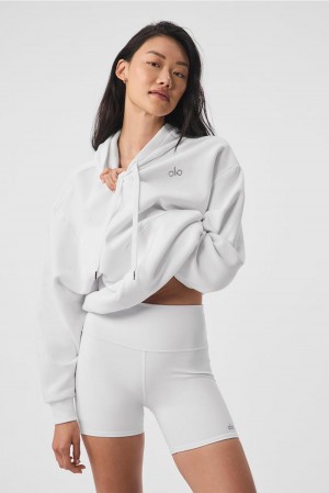 Sudadera con Capucha Alo Yoga Accolade Mujer Blancas | Colombia QABU-94602