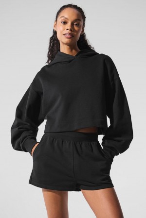 Sudadera con Capucha Alo Yoga Bae Mujer Negras | Colombia GCRE-45326