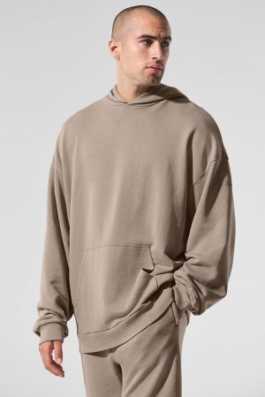 Sudadera con Capucha Alo Yoga Chill Vintage Wash Hombre Azules | Colombia ZRXM-54762