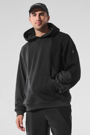 Sudadera con Capucha Alo Yoga Make Waves Hombre Negras | Colombia BQIV-12347