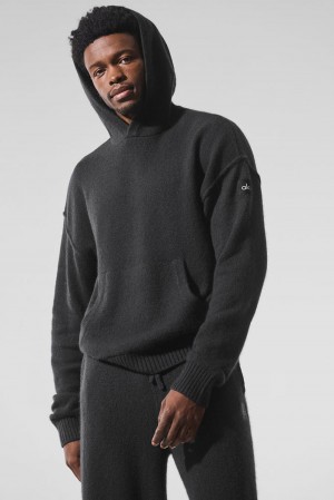 Sudadera con Capucha Alo Yoga New Class Cashmere Hombre Negras | Colombia CSBI-89061
