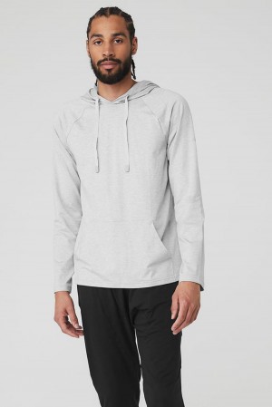 Sudadera con Capucha Alo Yoga The Conquer Hombre Gris | Colombia BZND-68950
